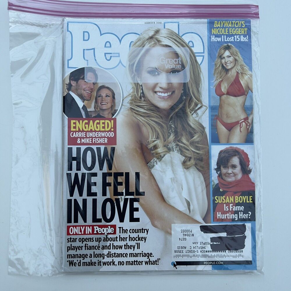 People Magazine March 8, 2010 Carrie Underwood - Nicole Eggert - Susan Boyle